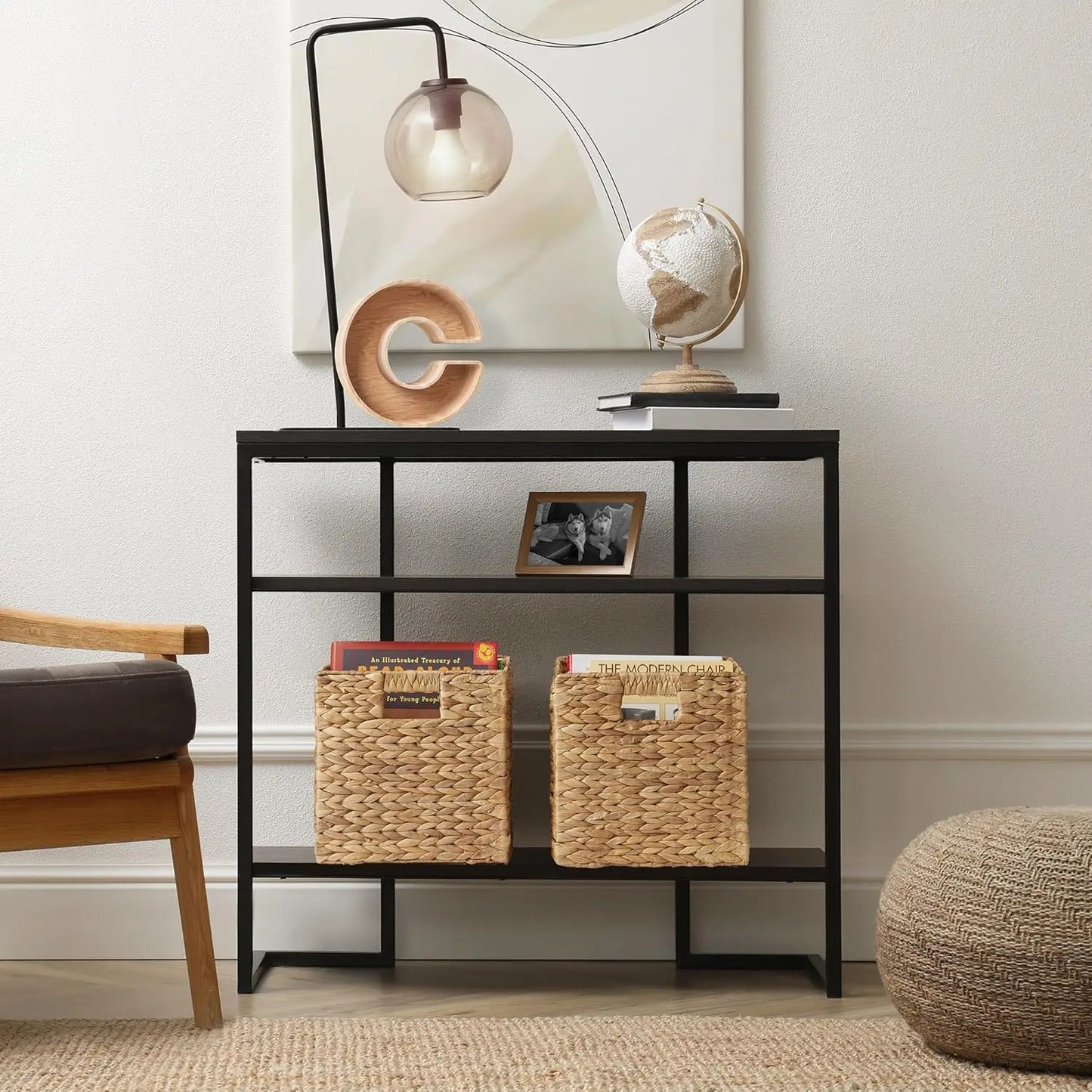 Storage Baskets Natural Set of 6 Collapsible Cube
