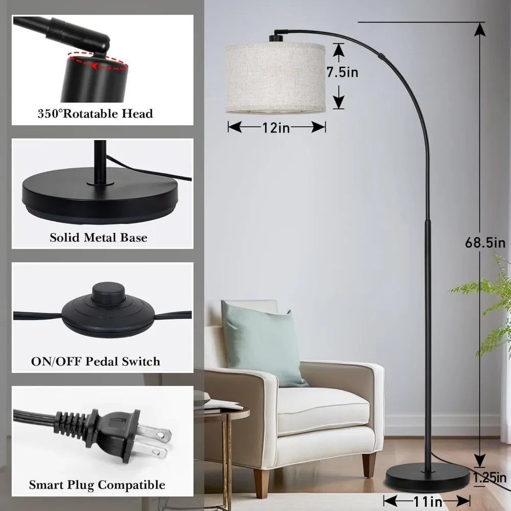 Living Room Floor Lamp, Modern Standing Lamp