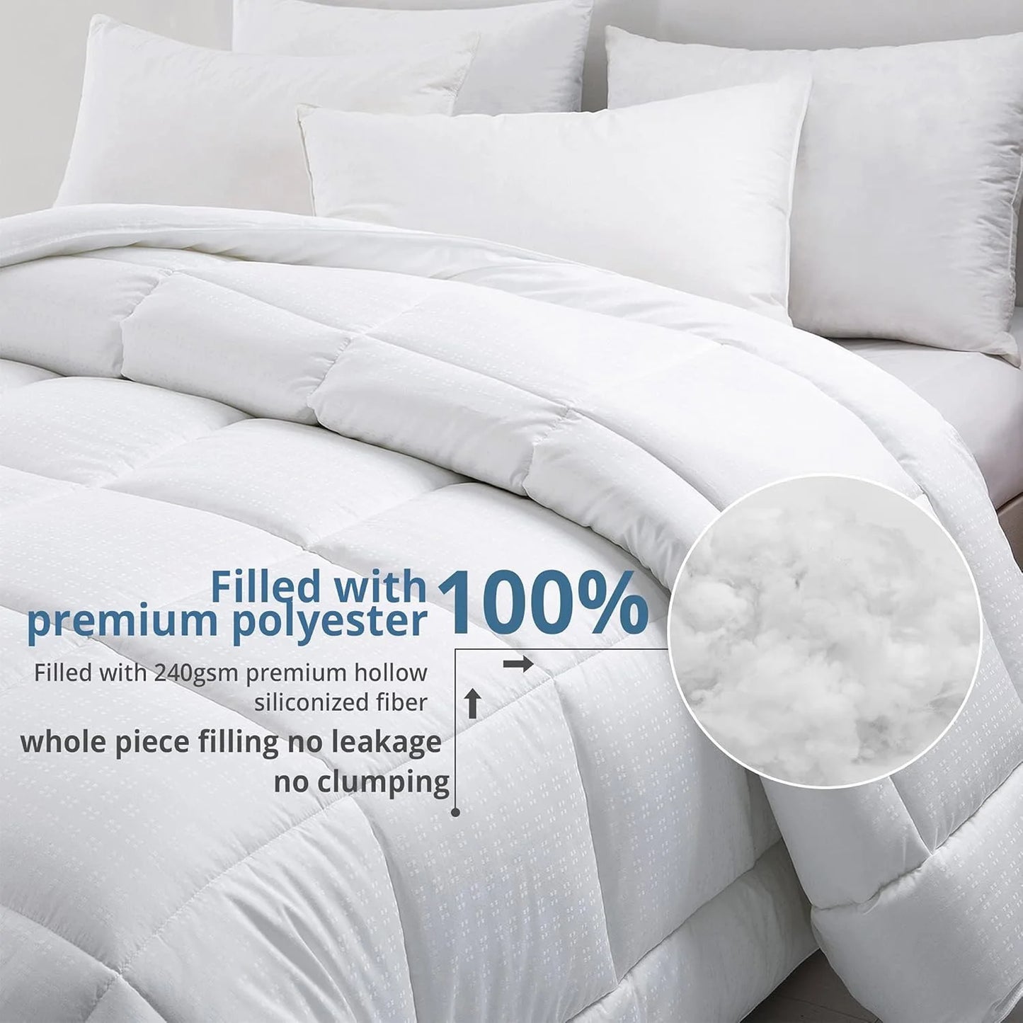 All season down alternative comforter