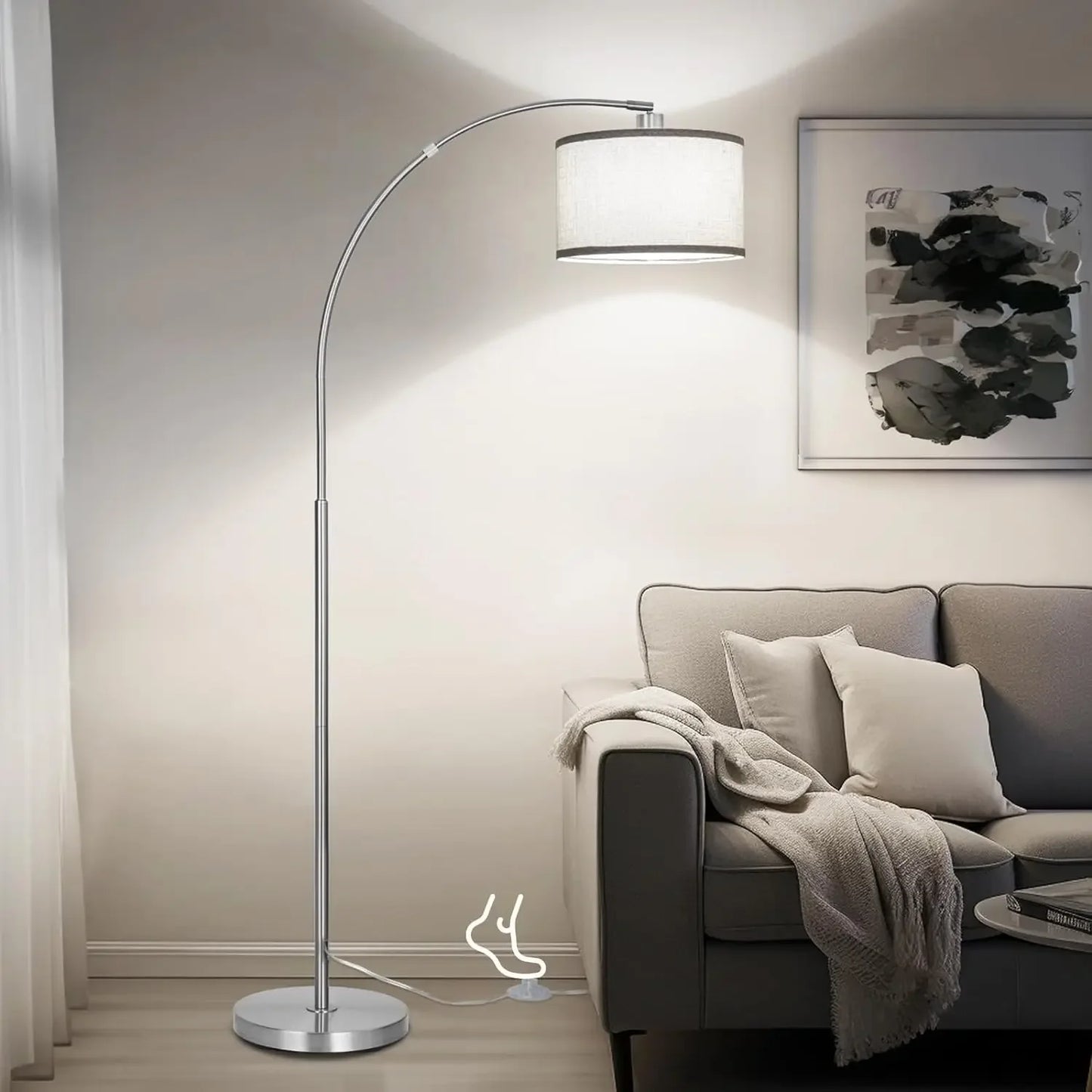 Living Room Floor Lamp, Modern Standing Lamp