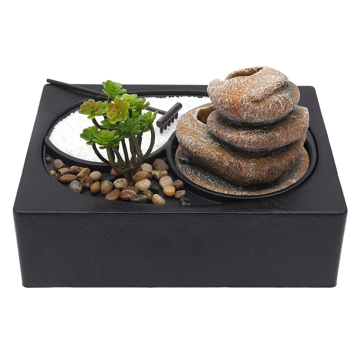 Rockery Fountain Waterfall Feng Shui Desktop Water Sound Indoor Desk Mini Decor