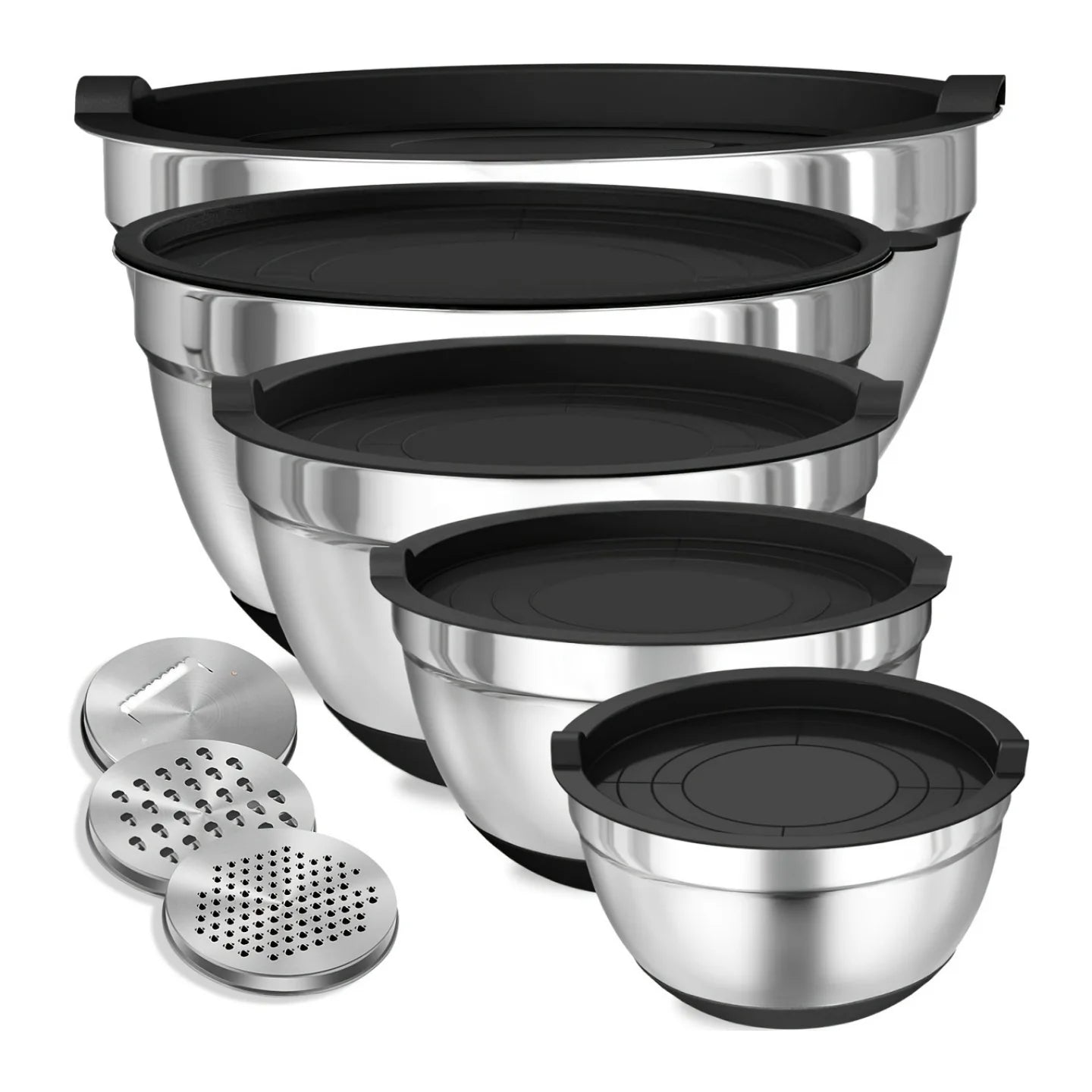 Mixing Bowls with Airtight Lids Stainless Steel