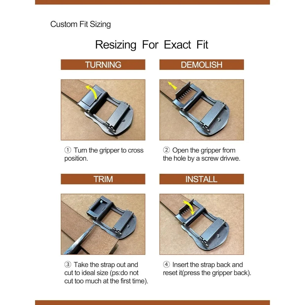 Ratchet Belt for Men and Women Classic Design
