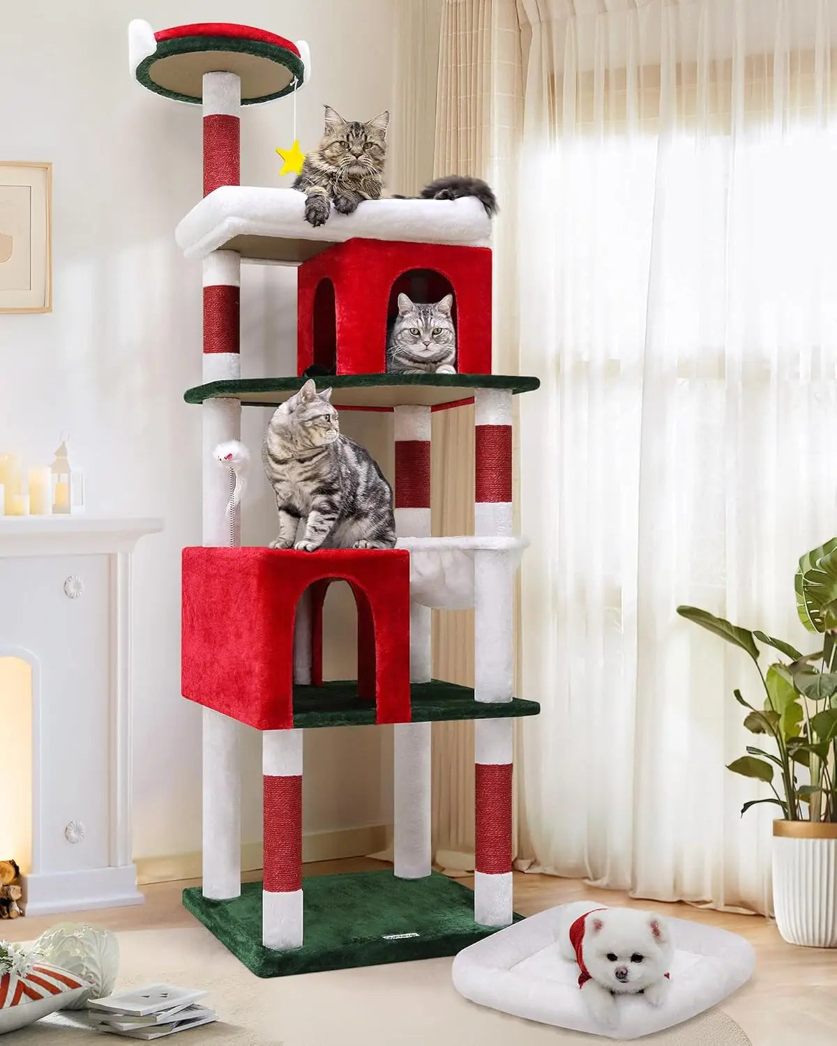 S72 Heavy Duty Cat Trees for Large Cats 72in Cat Tower