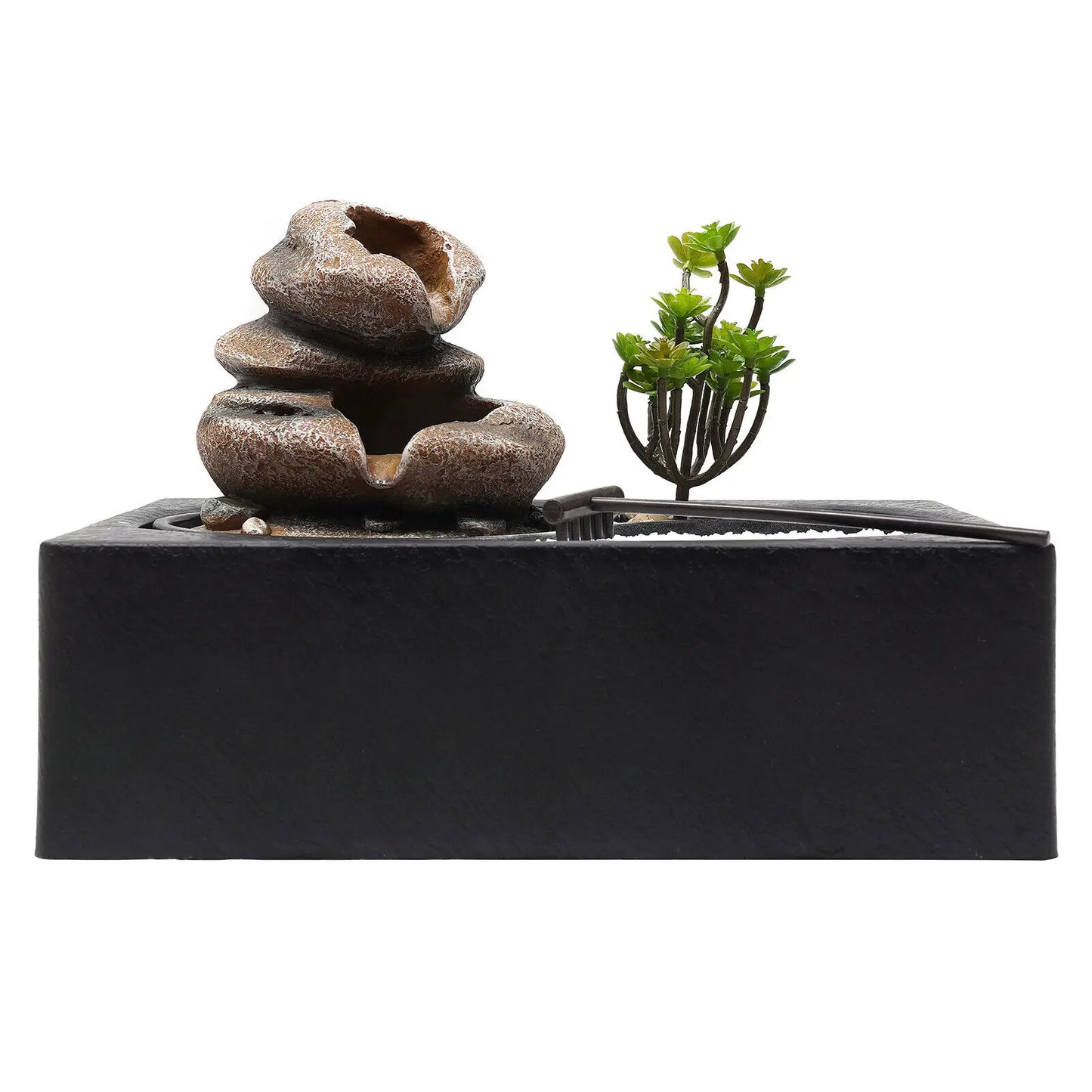 Rockery Fountain Waterfall Feng Shui Desktop Water Sound Indoor Desk Mini Decor