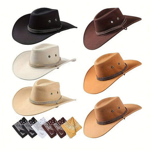 Party Packs, 12pcs Cowboy Hats And Bandanas