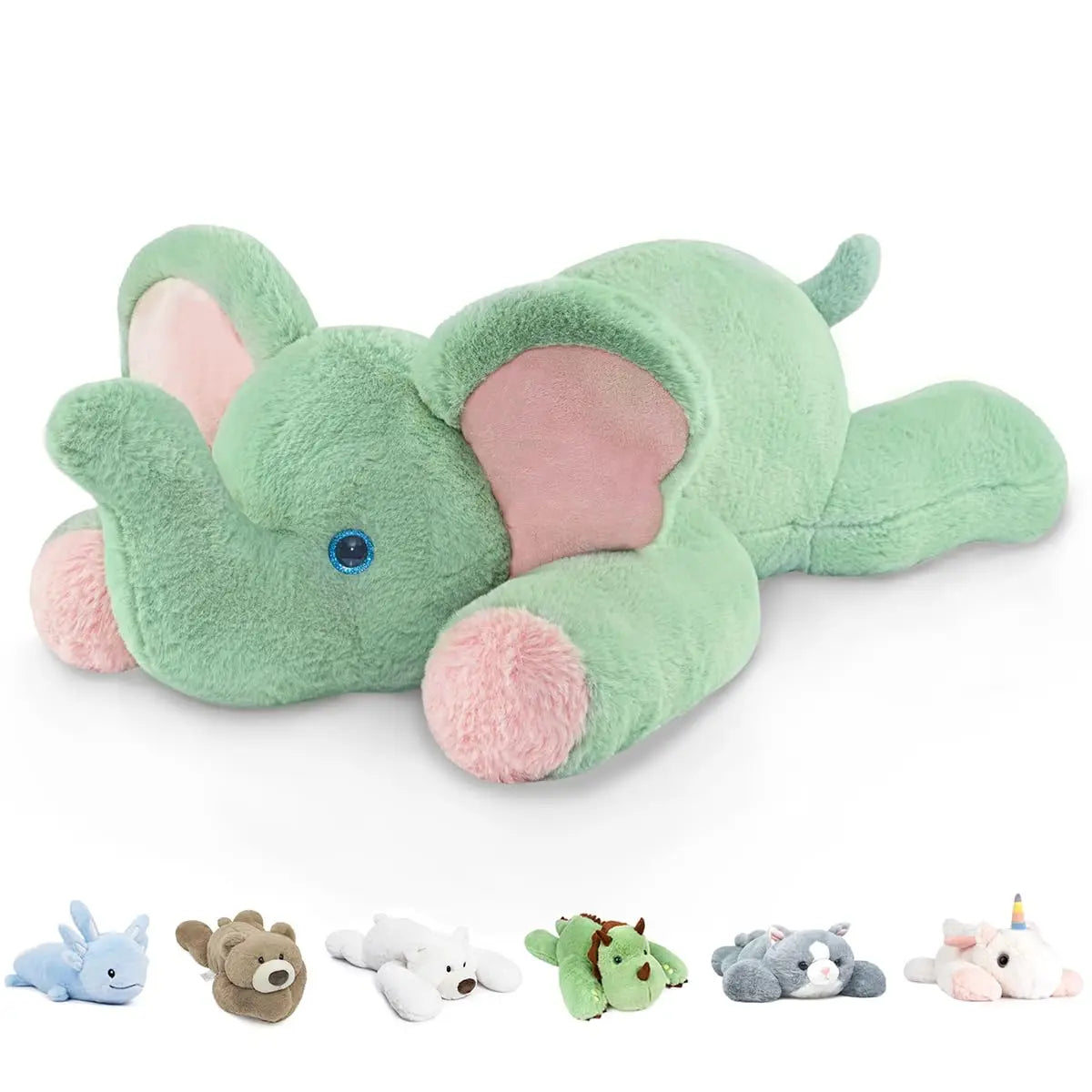 Niuniu Daddy 20" Weighted Stuffed Animals for Adults Kids Large Plush Toy Pillow with Soft Fur & Body for Gift Birthday Holidays