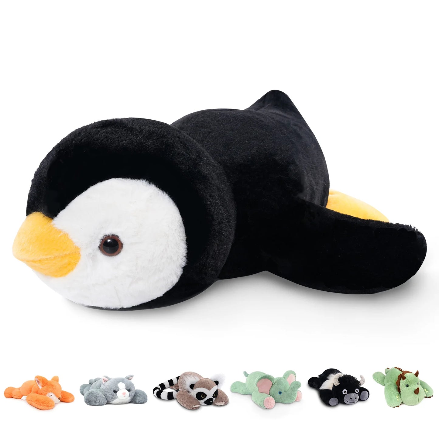 Niuniu Daddy 20" Weighted Stuffed Animals for Adults Kids Large Plush Toy Pillow with Soft Fur & Body for Gift Birthday Holidays