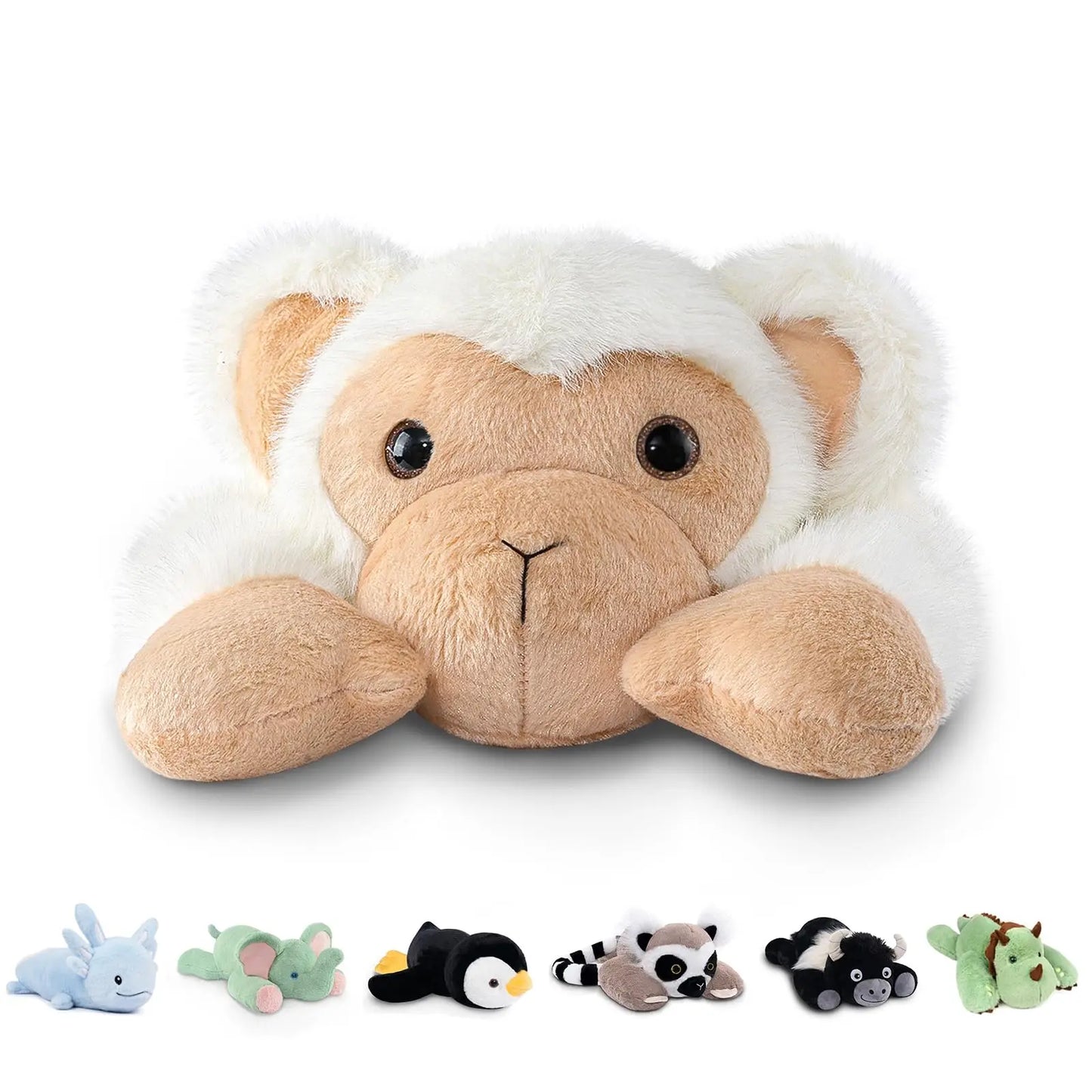 Niuniu Daddy 20" Weighted Stuffed Animals for Adults Kids Large Plush Toy Pillow with Soft Fur & Body for Gift Birthday Holidays