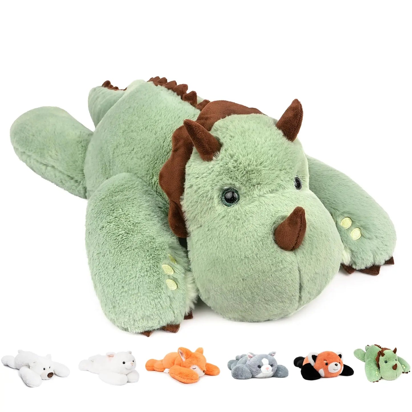 Niuniu Daddy 20" Weighted Stuffed Animals for Adults Kids Large Plush Toy Pillow with Soft Fur & Body for Gift Birthday Holidays