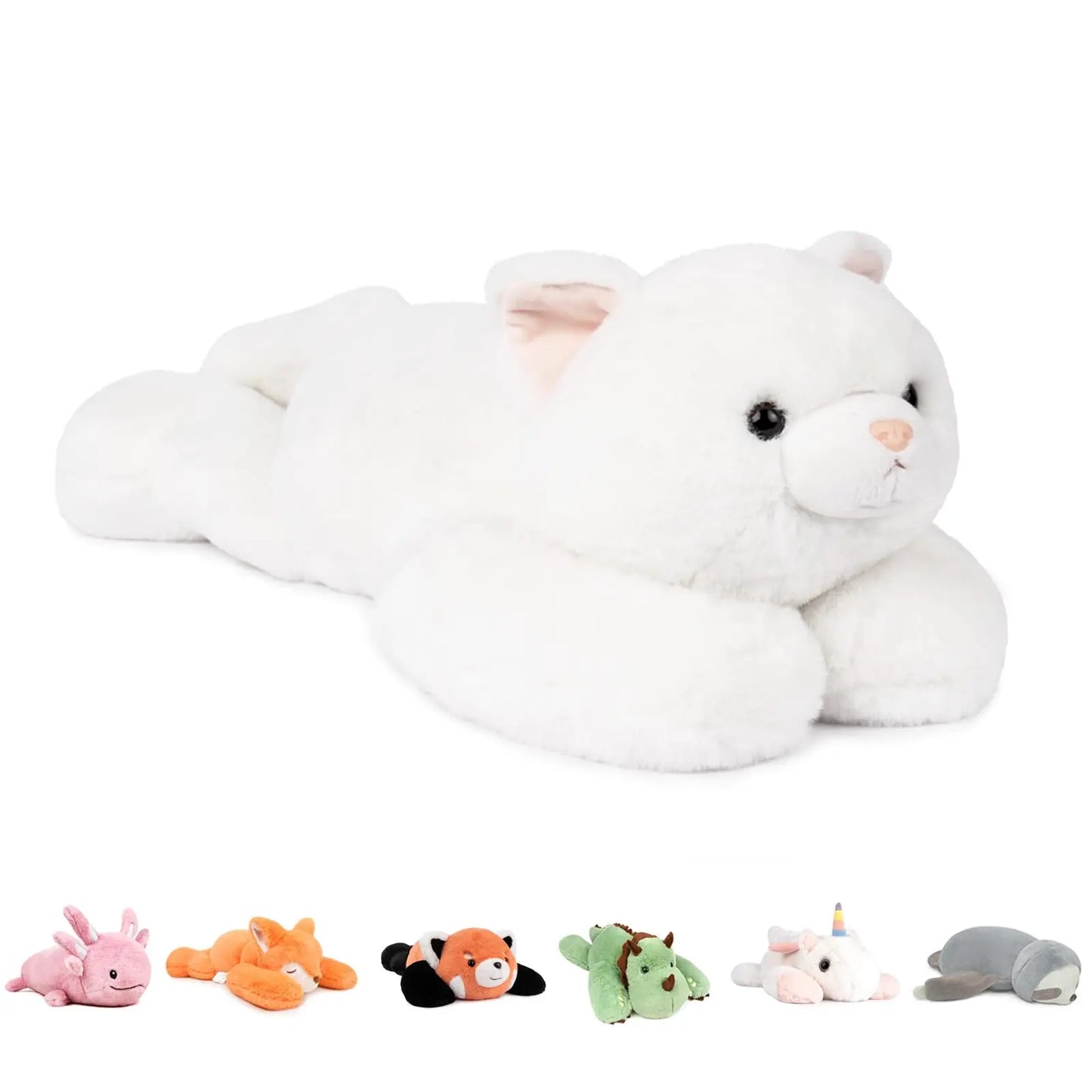 Niuniu Daddy 20" Weighted Stuffed Animals for Adults Kids Large Plush Toy Pillow with Soft Fur & Body for Gift Birthday Holidays