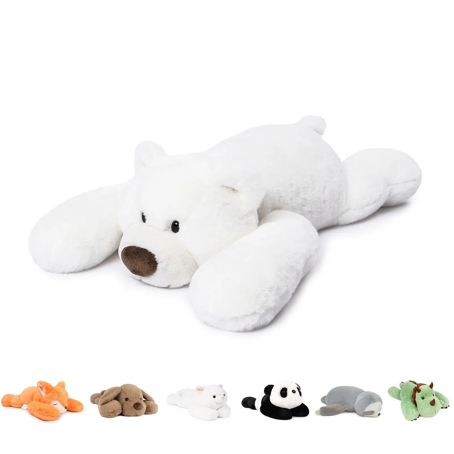 Niuniu Daddy 20" Weighted Stuffed Animals for Adults Kids Large Plush Toy Pillow with Soft Fur & Body for Gift Birthday Holidays