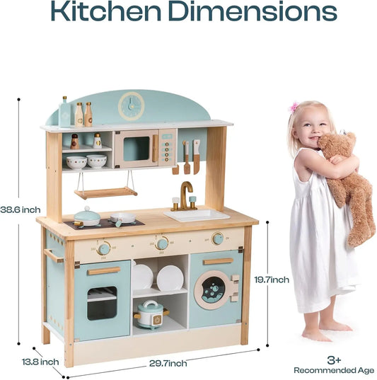 Robotime Robud Wooden Kitchen for Kids Play Kitchen