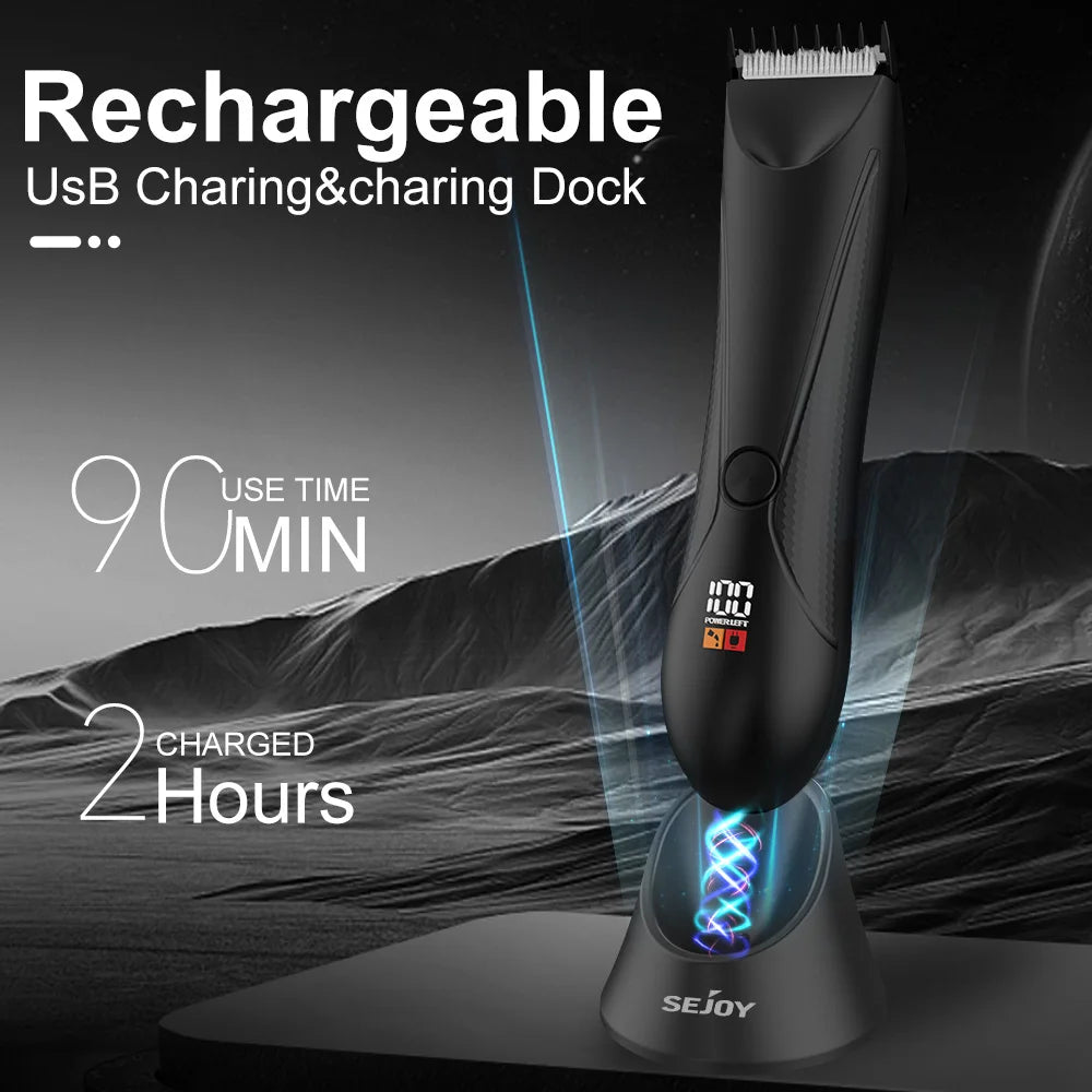 SEJOY Electric Hair Clipper Hair Trimmer For Men Facial Beard Body Grooming Kits  Rechargeable