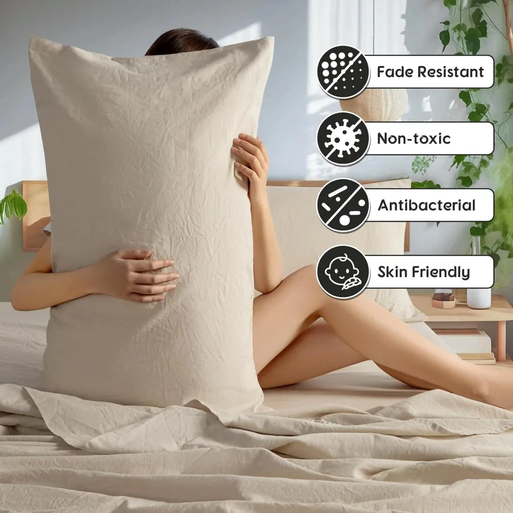 100% French Pure Linen Sheets