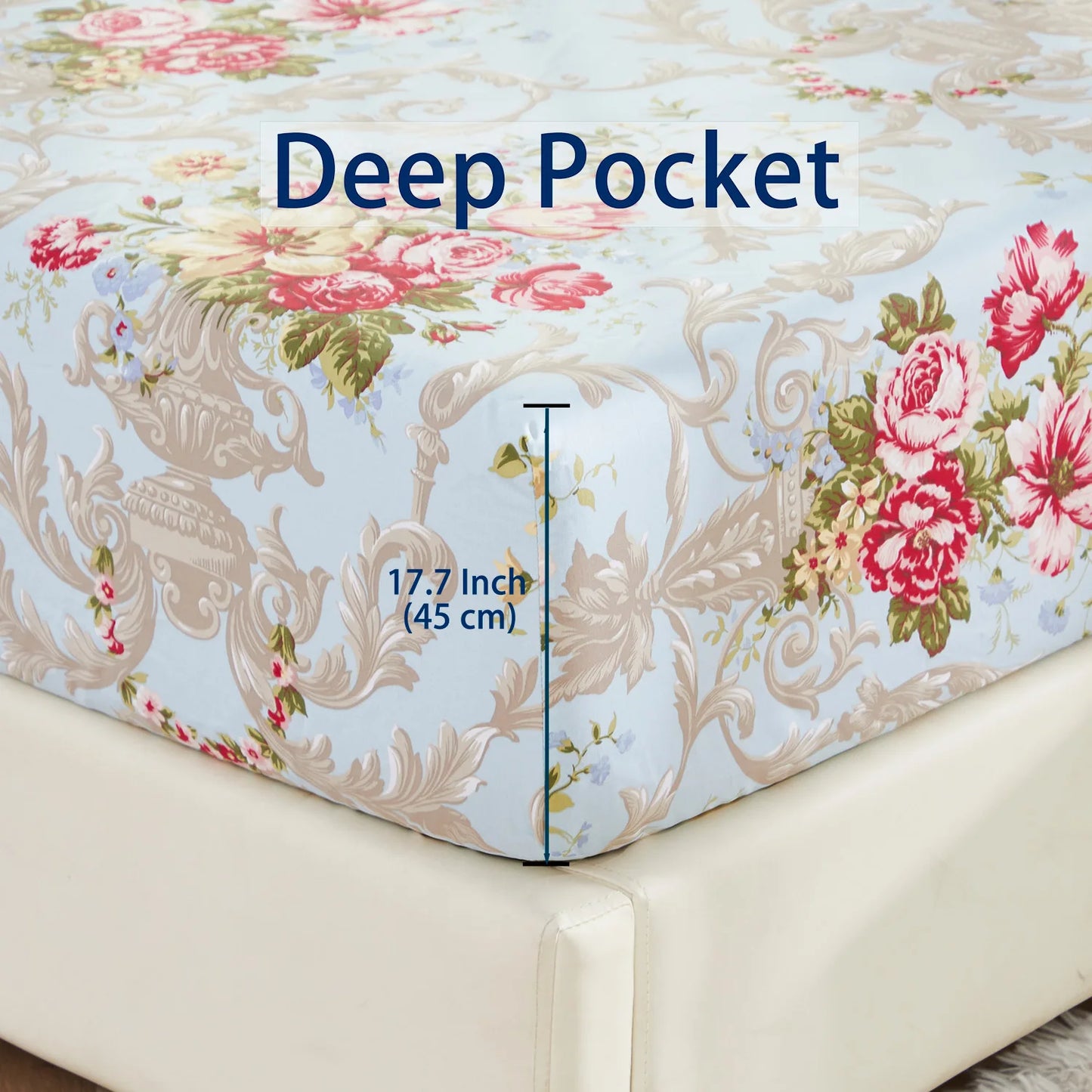 100% Cotton Fitted Sheet Set