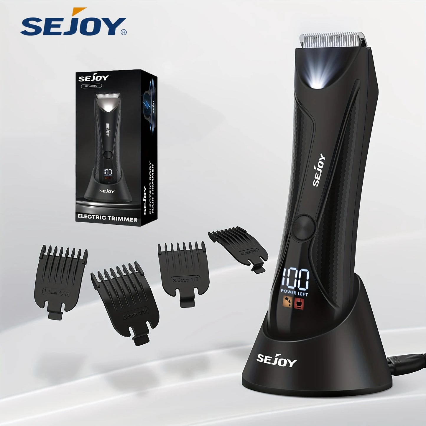 SEJOY Electric Hair Clipper Hair Trimmer For Men Facial Beard Body Grooming Kits  Rechargeable
