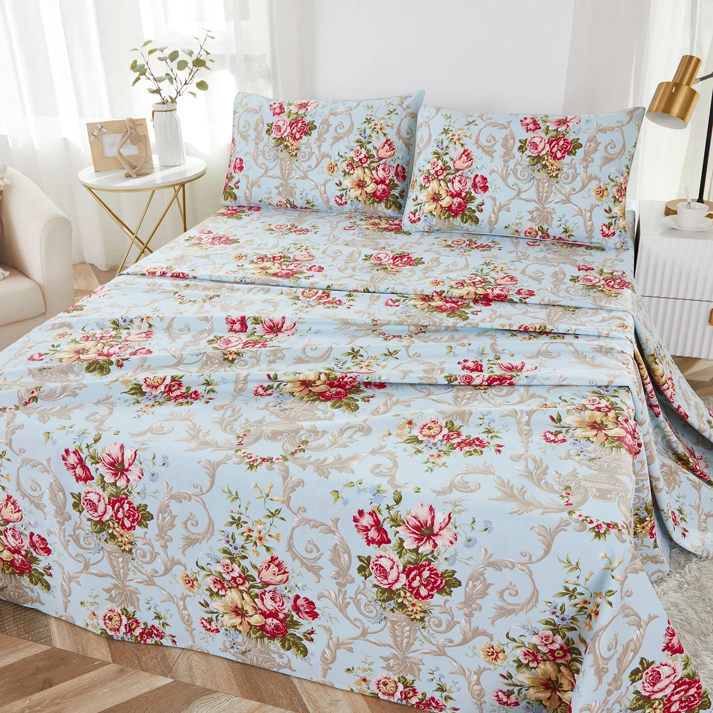 100% Cotton Fitted Sheet Set