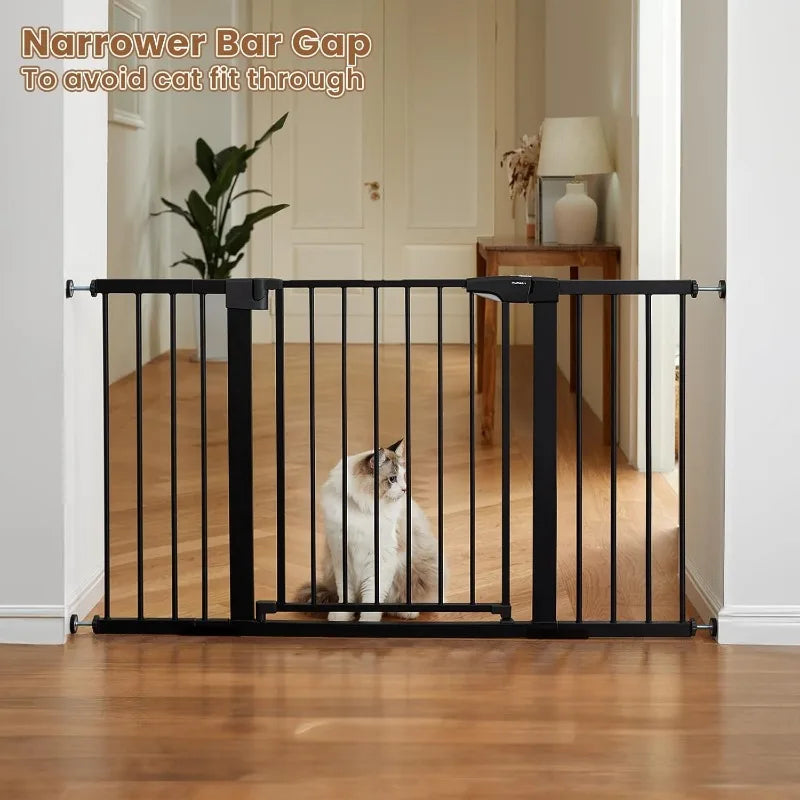 Pressure Mounted Dog Gate with Walk Through Door