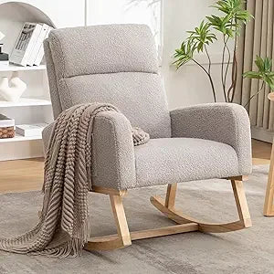 Rocking Chair Nursery, Sherpa Nursing Rocking Armchair