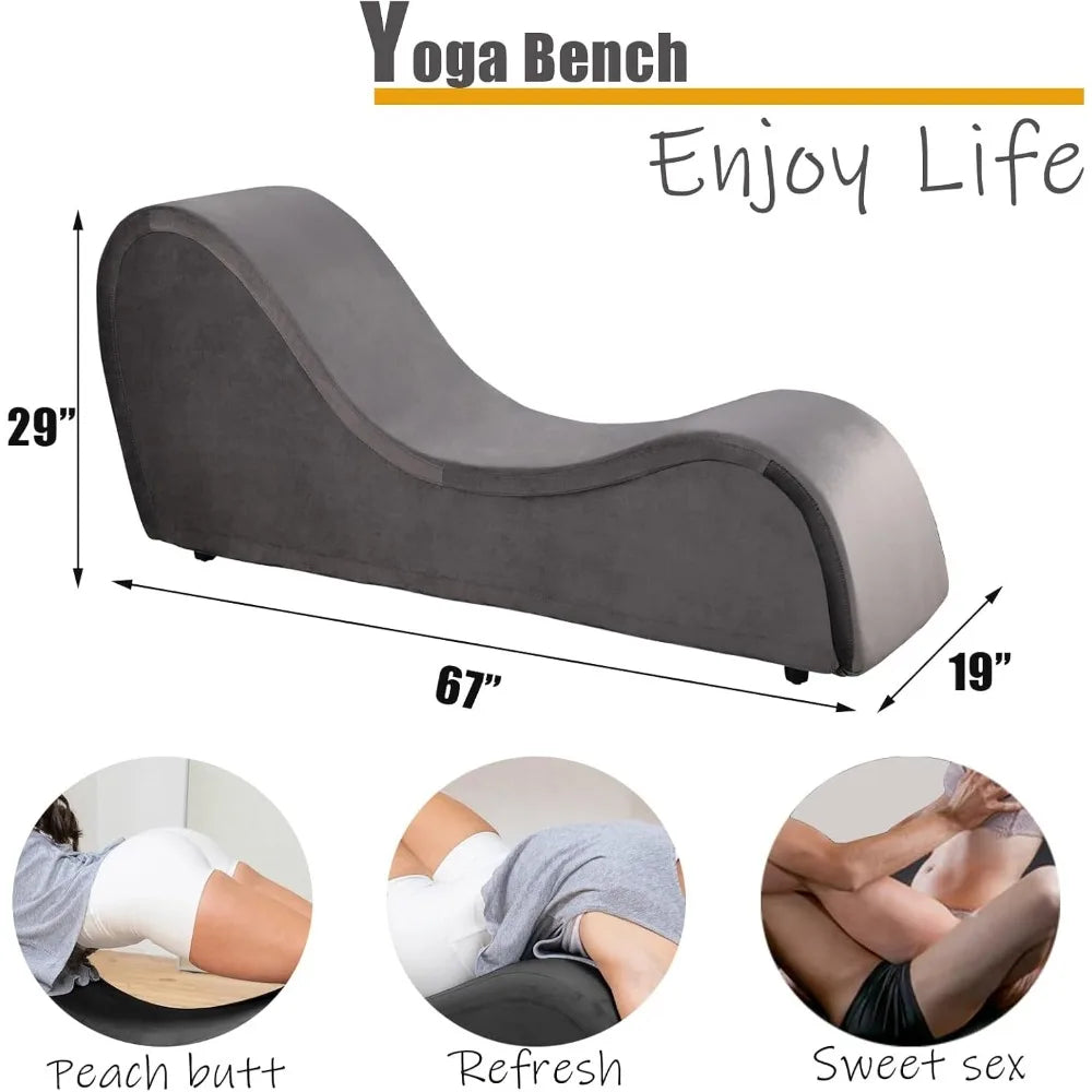 Yoga Chaise Lounge Chair - Ergonomic Design for Adults