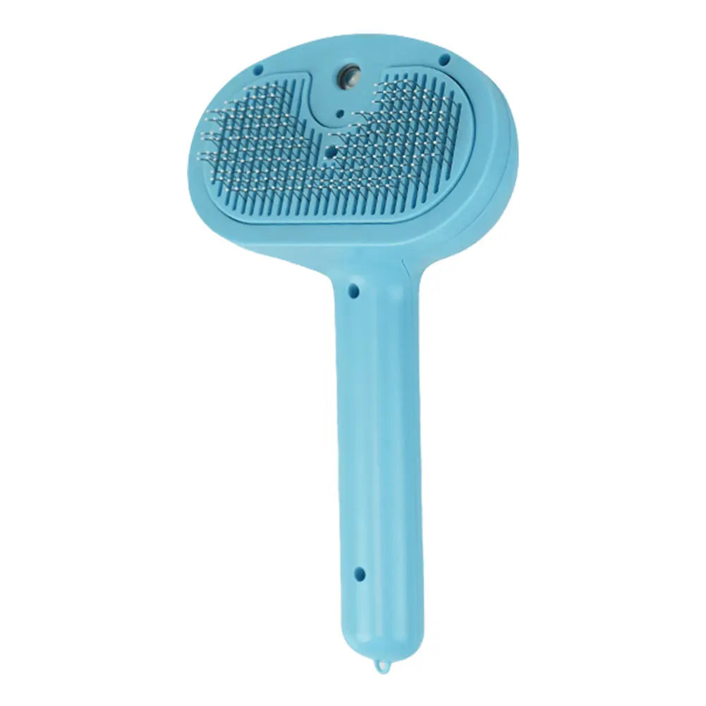 Cat Hair Brush with Release Button Massage Grooming Brush Rechargeable Spray Cat Brush for Long and Short Hair Dogs and Cats