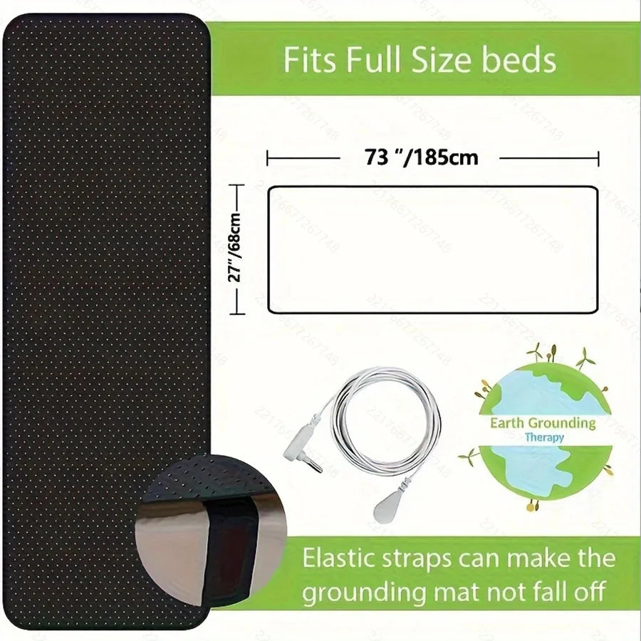 Bed grounding pad, grounding bed sheet, mattress pads