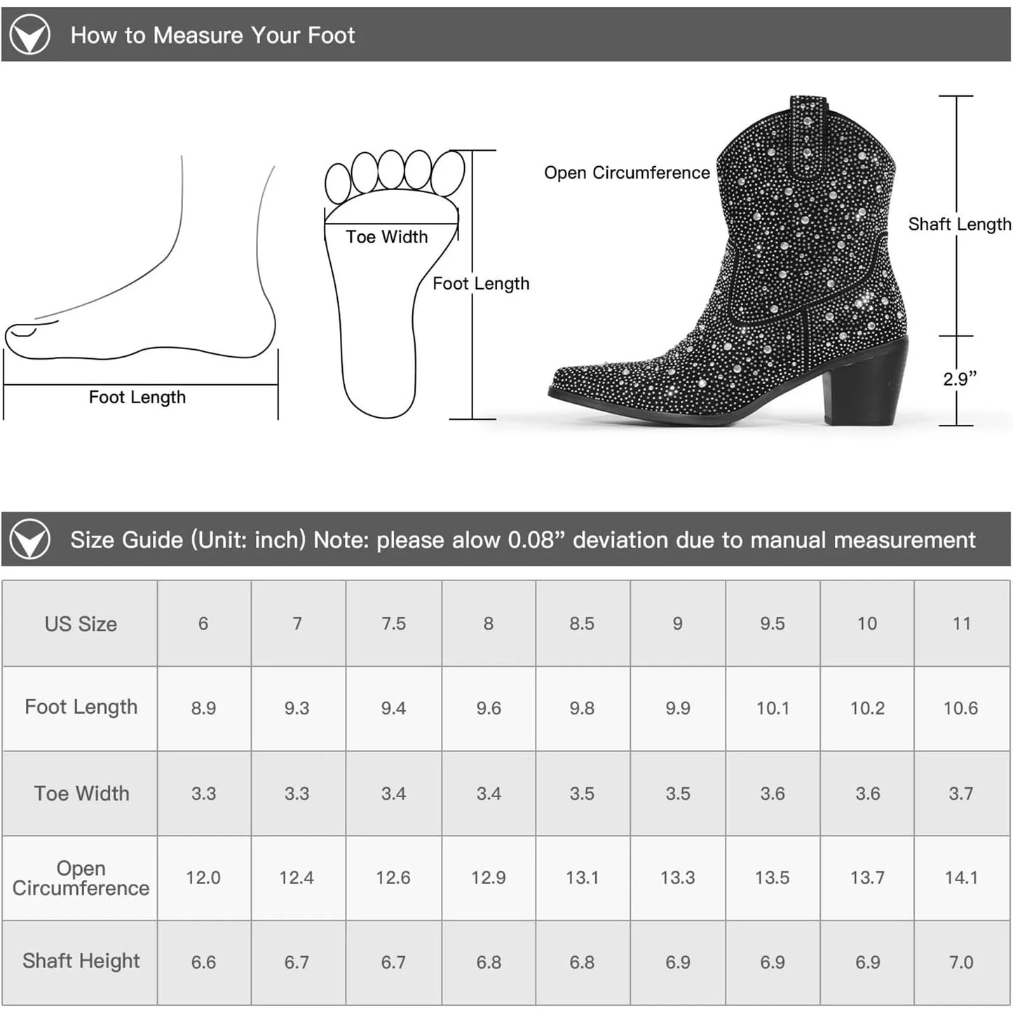 Rhinestone Cowboy Boots for Women