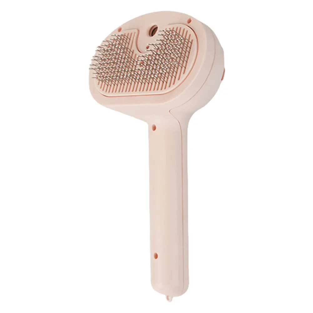Cat Hair Brush with Release Button Massage Grooming Brush Rechargeable Spray Cat Brush for Long and Short Hair Dogs and Cats