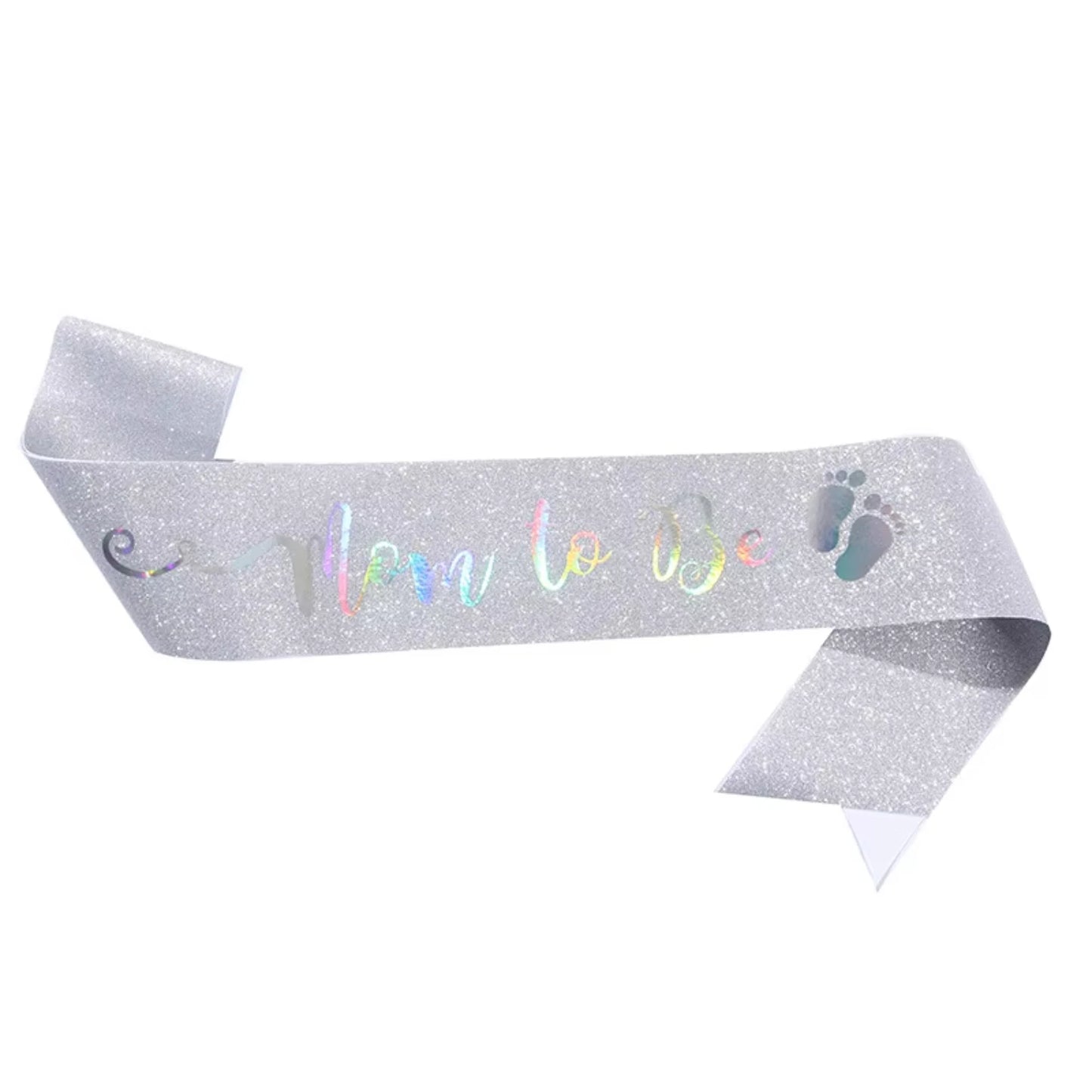 1pcs  Baby shower supplies gold and rose gold mom to be glitter sash for new mom party gift