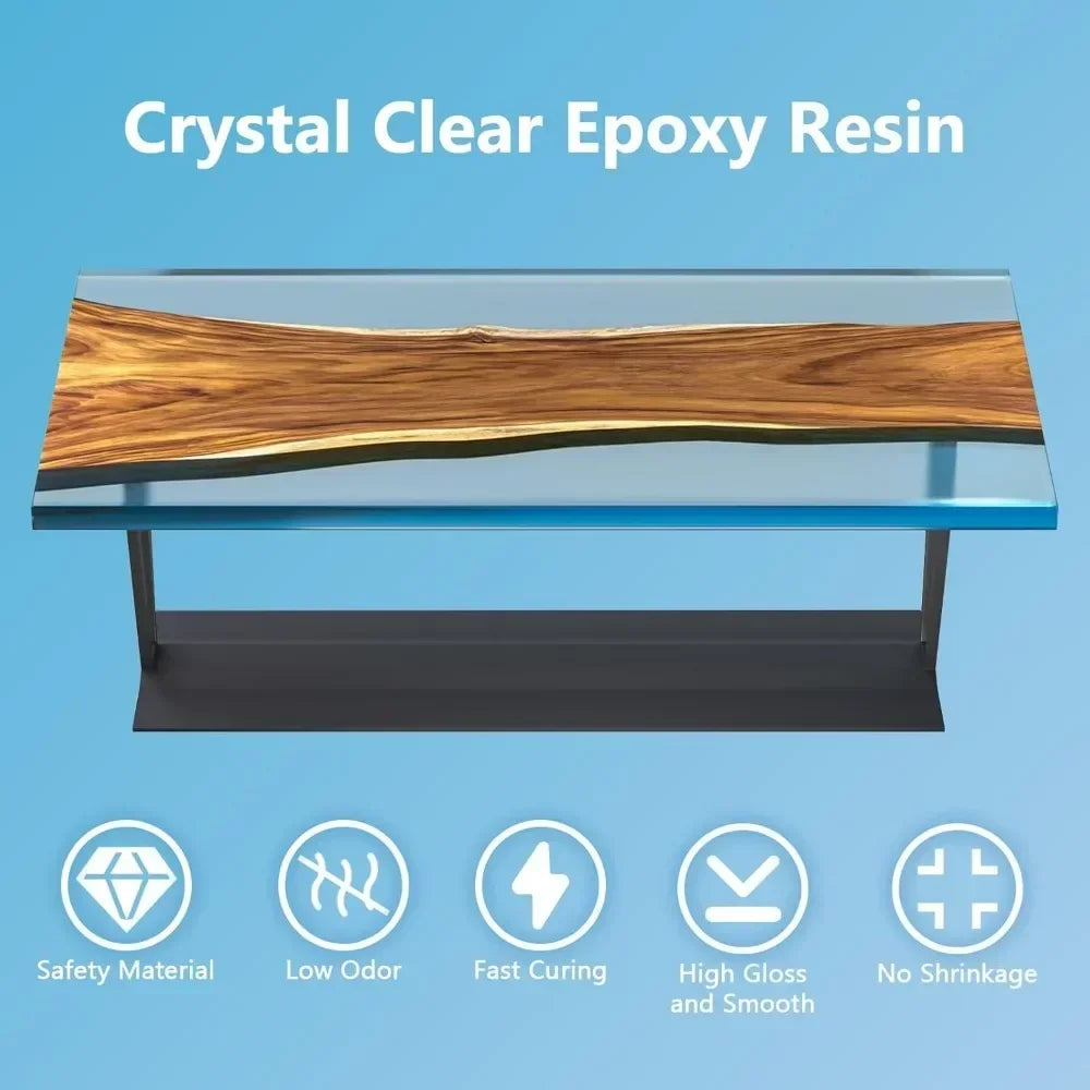 Crystal Clear Epoxy Resin Kit for Jewelry Making and Art Crafts