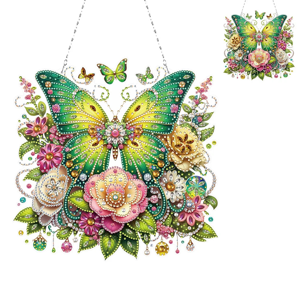 Easter Egg Basket Rhinestone Diamond Art Pendants DIY