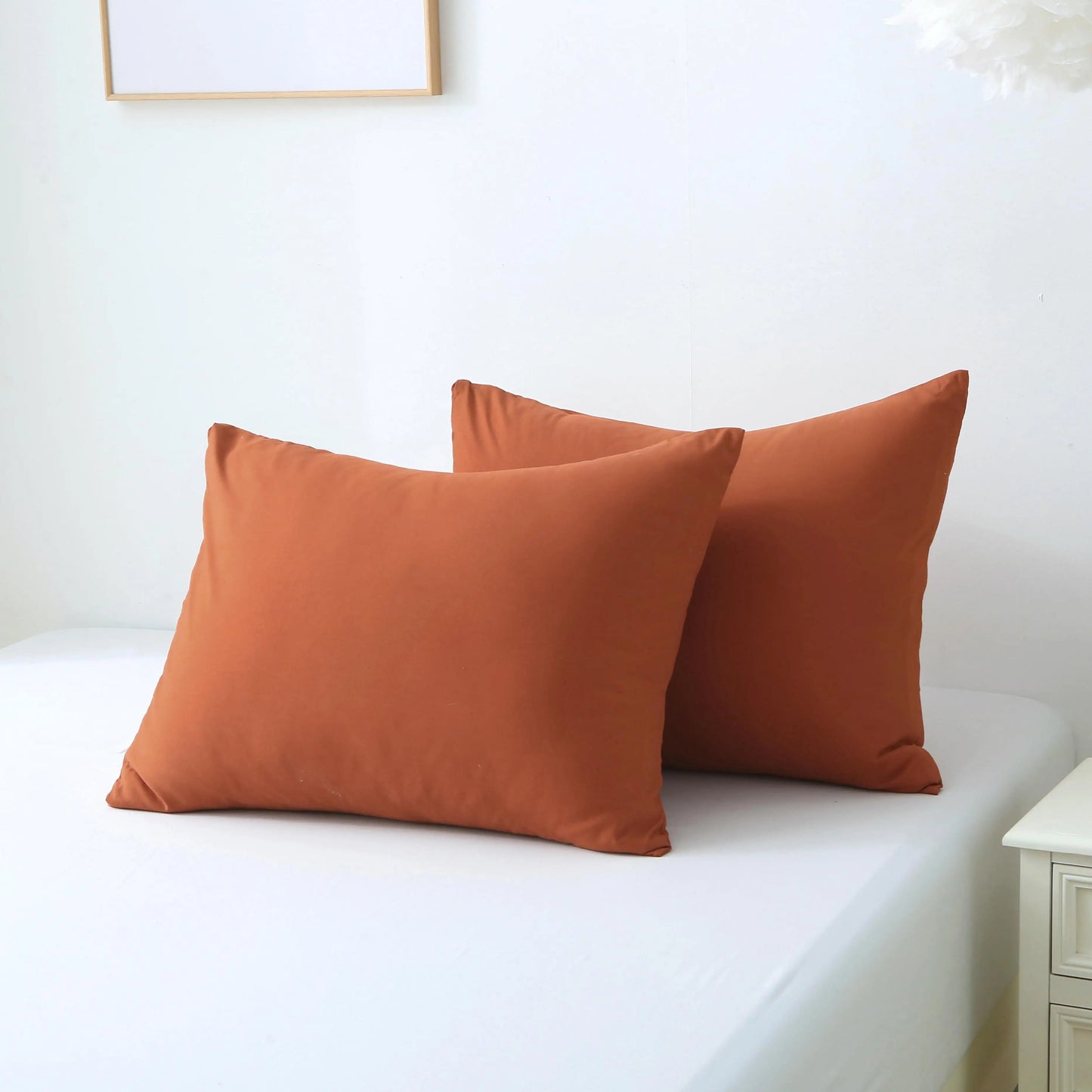 King Duvet Cover Set, 3 Pieces Solid Color Bedding Set