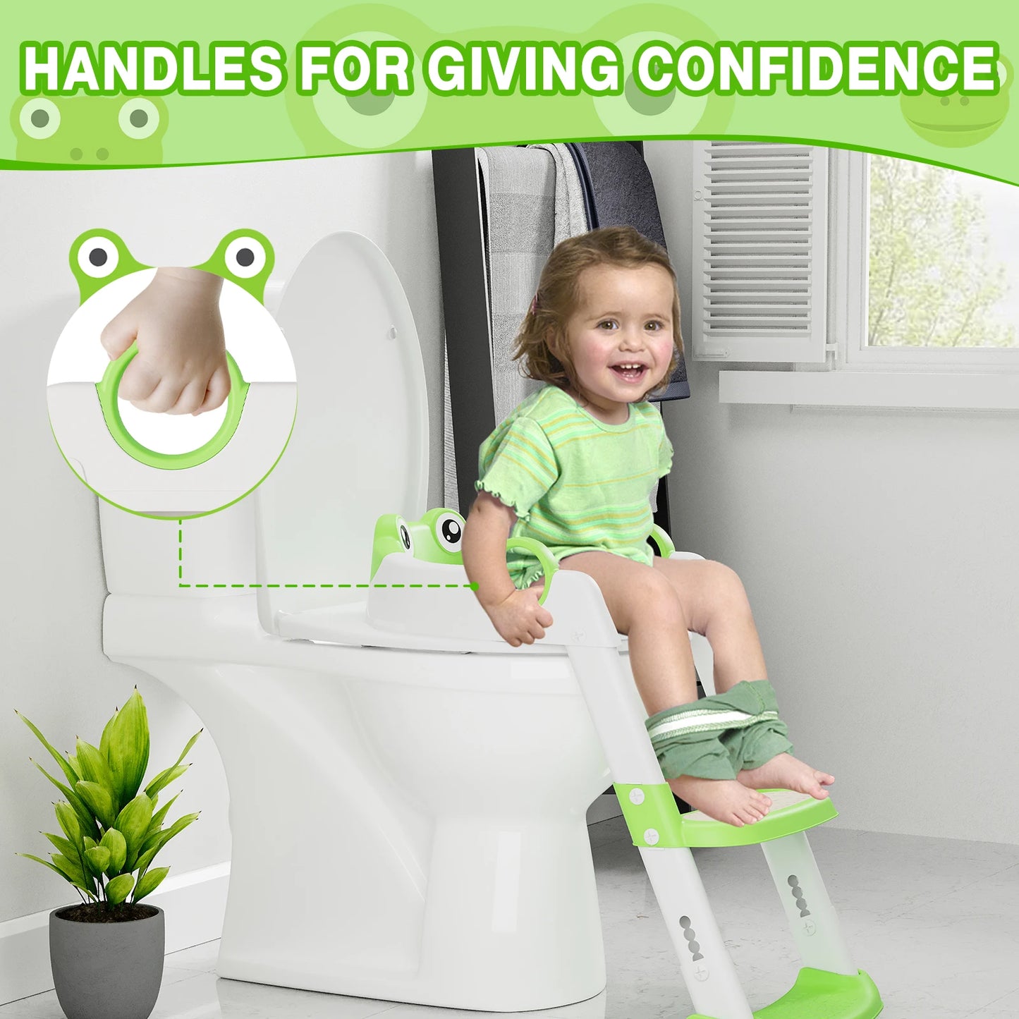 Children's Toilet Seat Stairway Baby Boys and Girls Step Stool