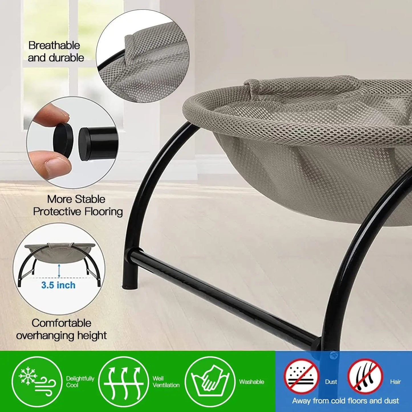 Cat Bed Pet Hammock Bed Washable