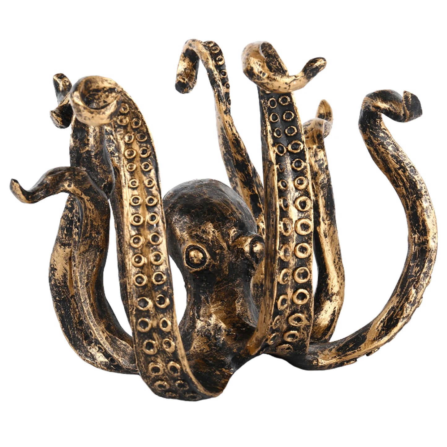Octopus Model Statue Decorations Funny Garden Resin Ocean Animal Ornaments Suitable for Indoor Outdoor