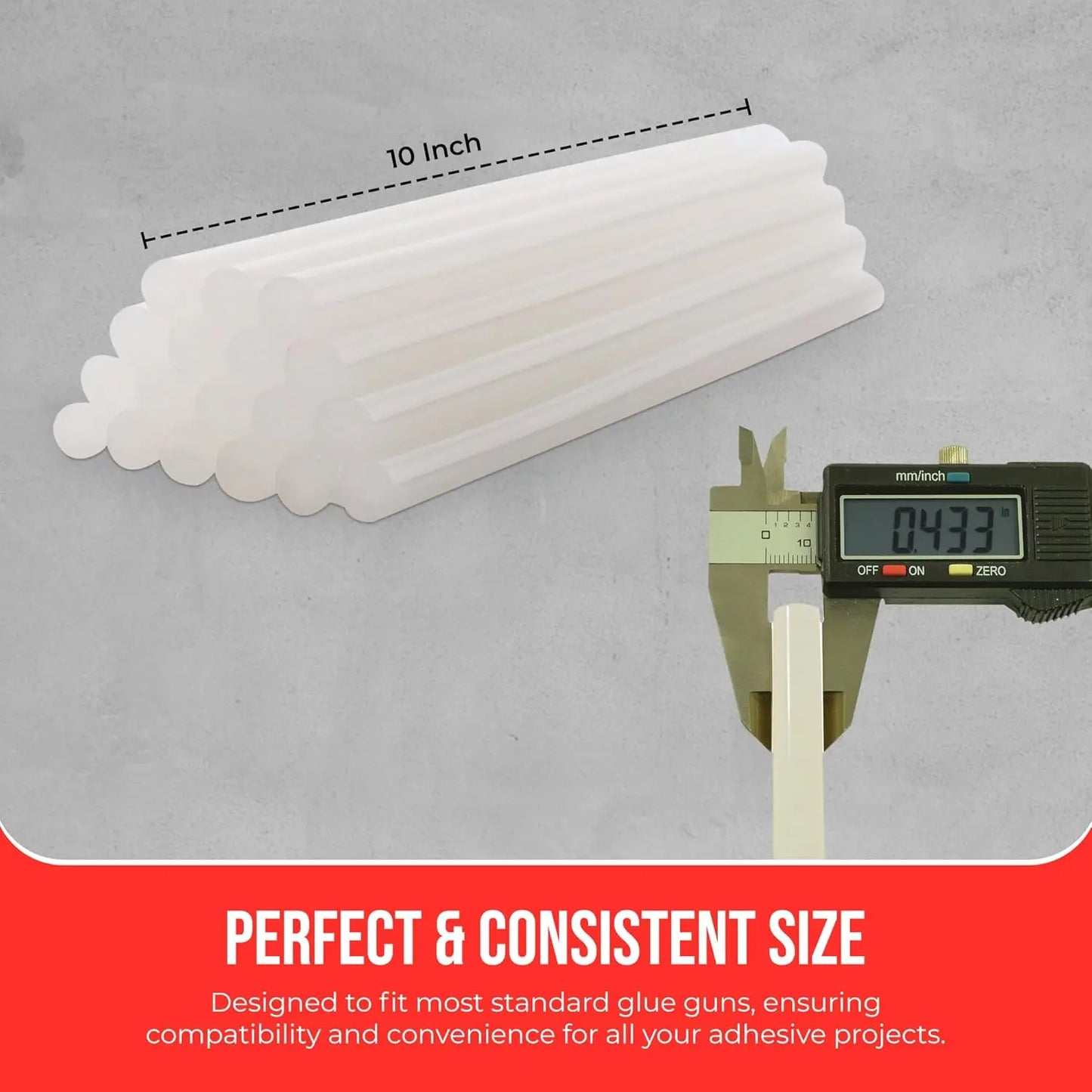 Full Size Hot Melt Glue Sticks for Glue Gun - Bulk  Clear - Great for Art, Craft & Repairs