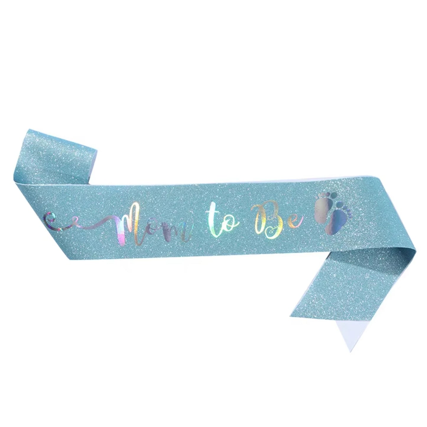 1pcs  Baby shower supplies gold and rose gold mom to be glitter sash for new mom party gift