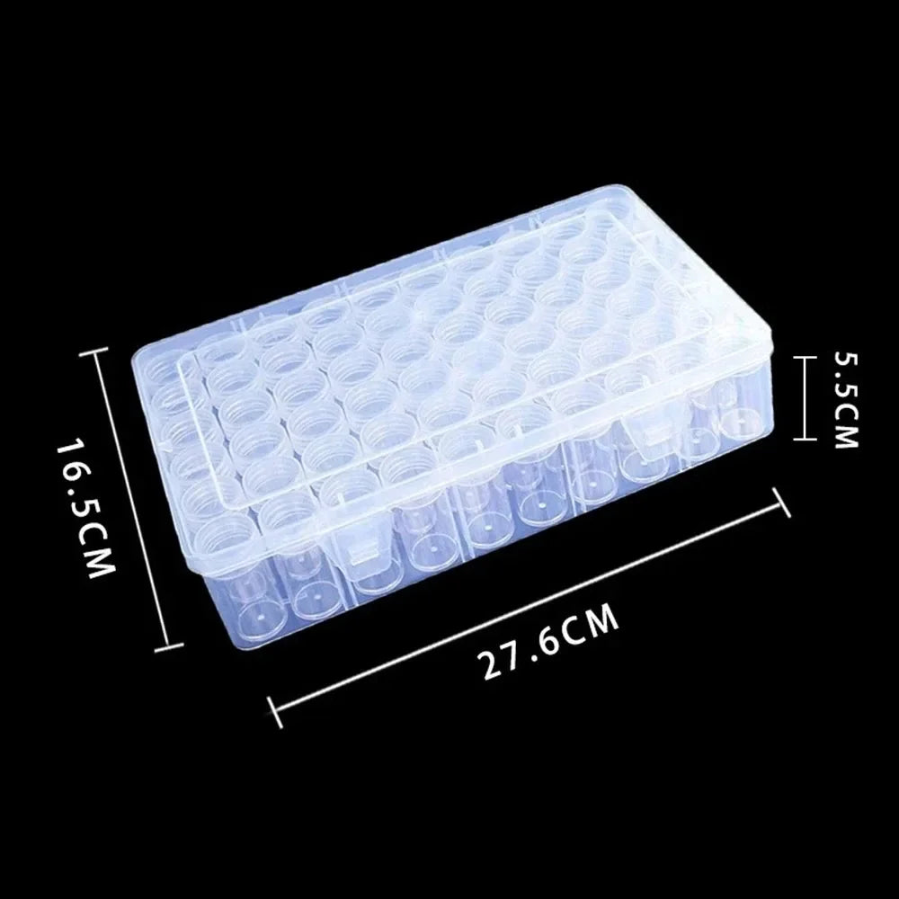 60 Bottles Diamond Painting Container Case With Color Number Stickers
