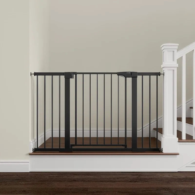 Pressure Mounted Dog Gate with Walk Through Door