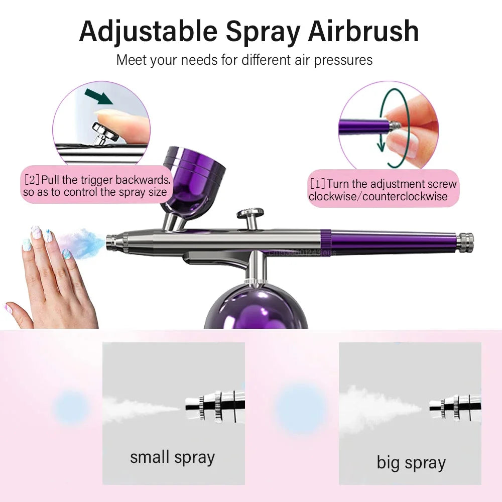 Airbrush With Compressor Airbrush Spray Gun For Crafts