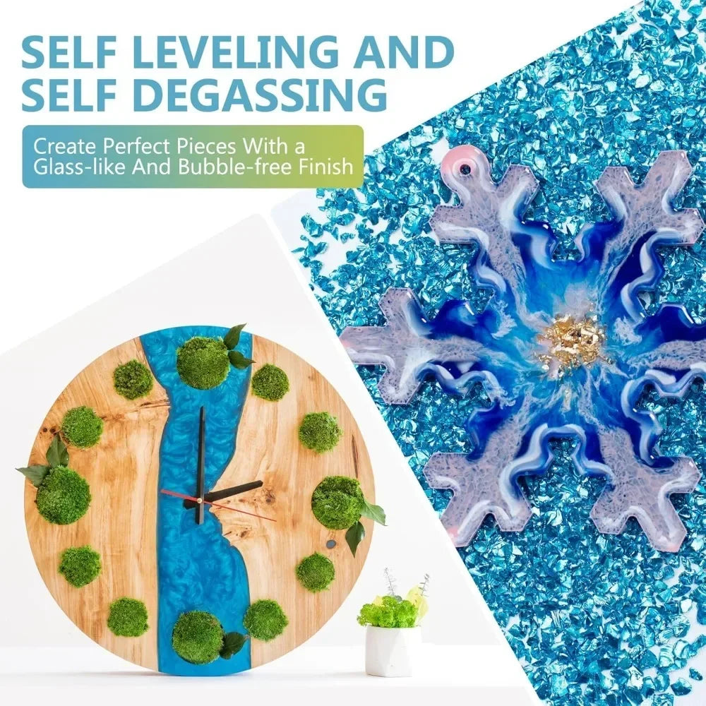 Crystal Clear Epoxy Resin Kit for Jewelry Making and Art Crafts