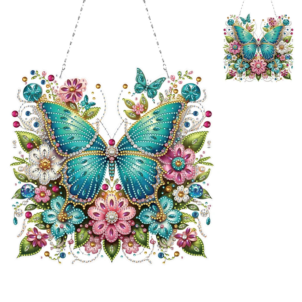 Easter Egg Basket Rhinestone Diamond Art Pendants DIY
