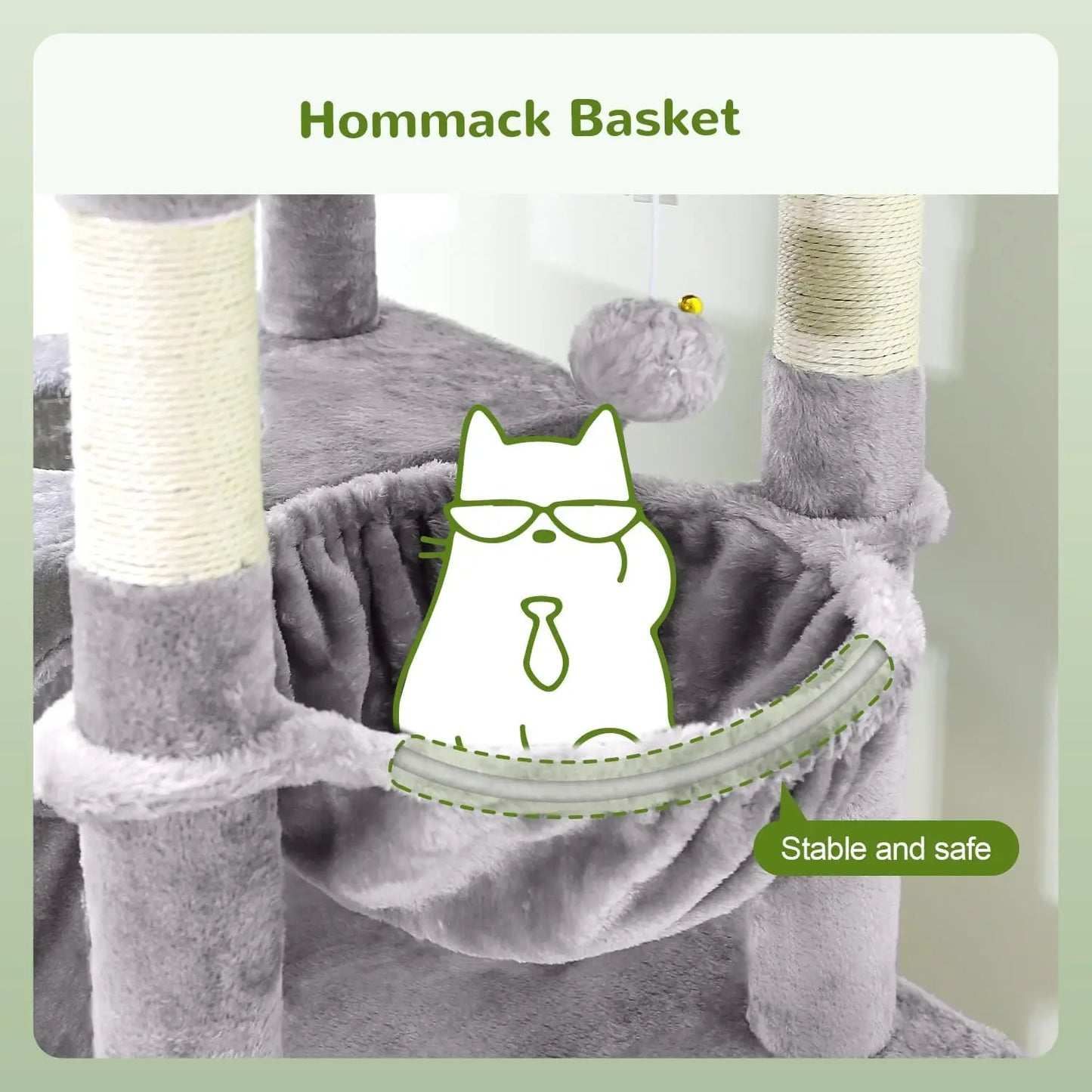 S72 Heavy Duty Cat Trees for Large Cats 72in Cat Tower