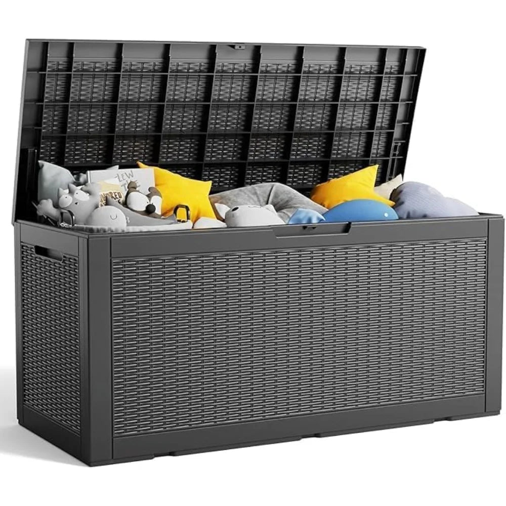100 Gallon Large Deck Box, Outdoor Storage Box