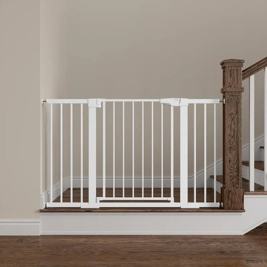 Pressure Mounted Dog Gate with Walk Through Door