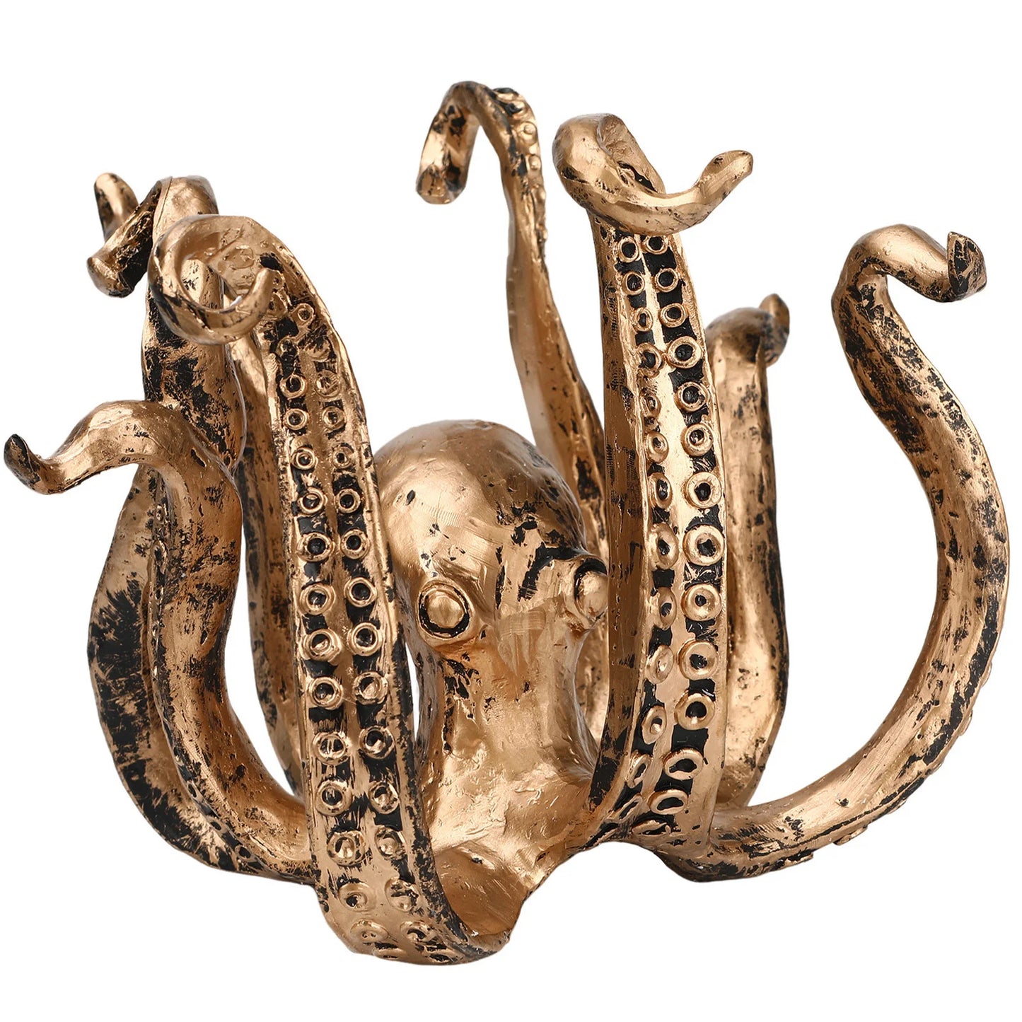 Octopus Model Statue Decorations Funny Garden Resin Ocean Animal Ornaments Suitable for Indoor Outdoor