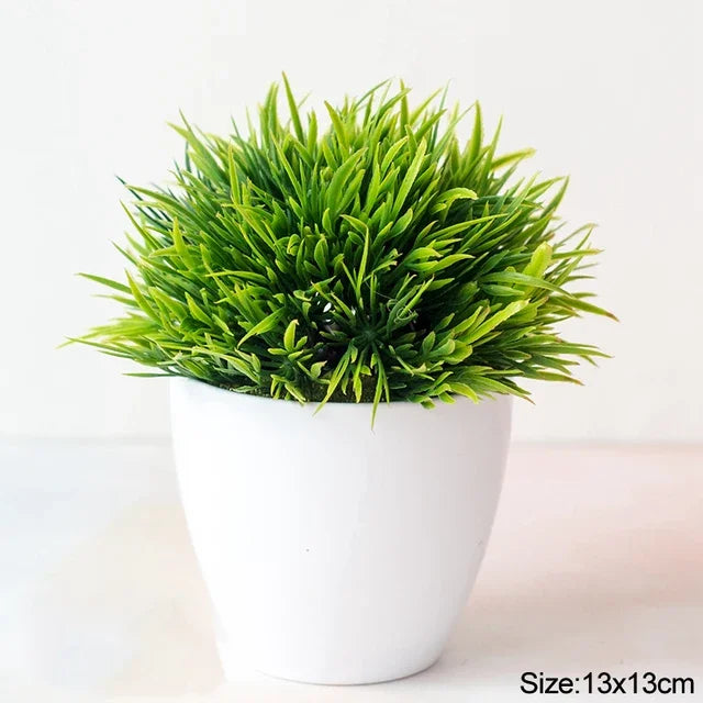 Artificial Bonsai Small Tree Pot Fake Plant Flowers