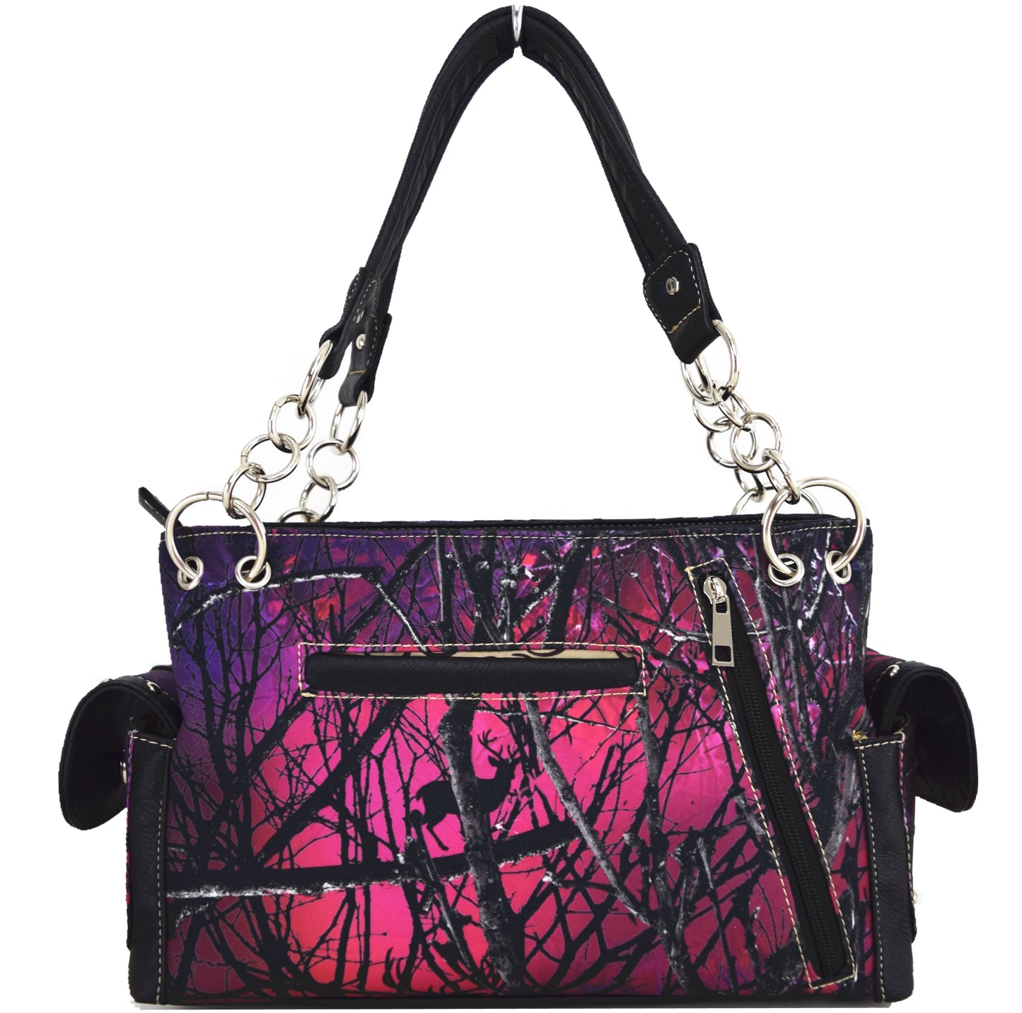 Camouflage Rhinestone Glow Wings Western Style Purse