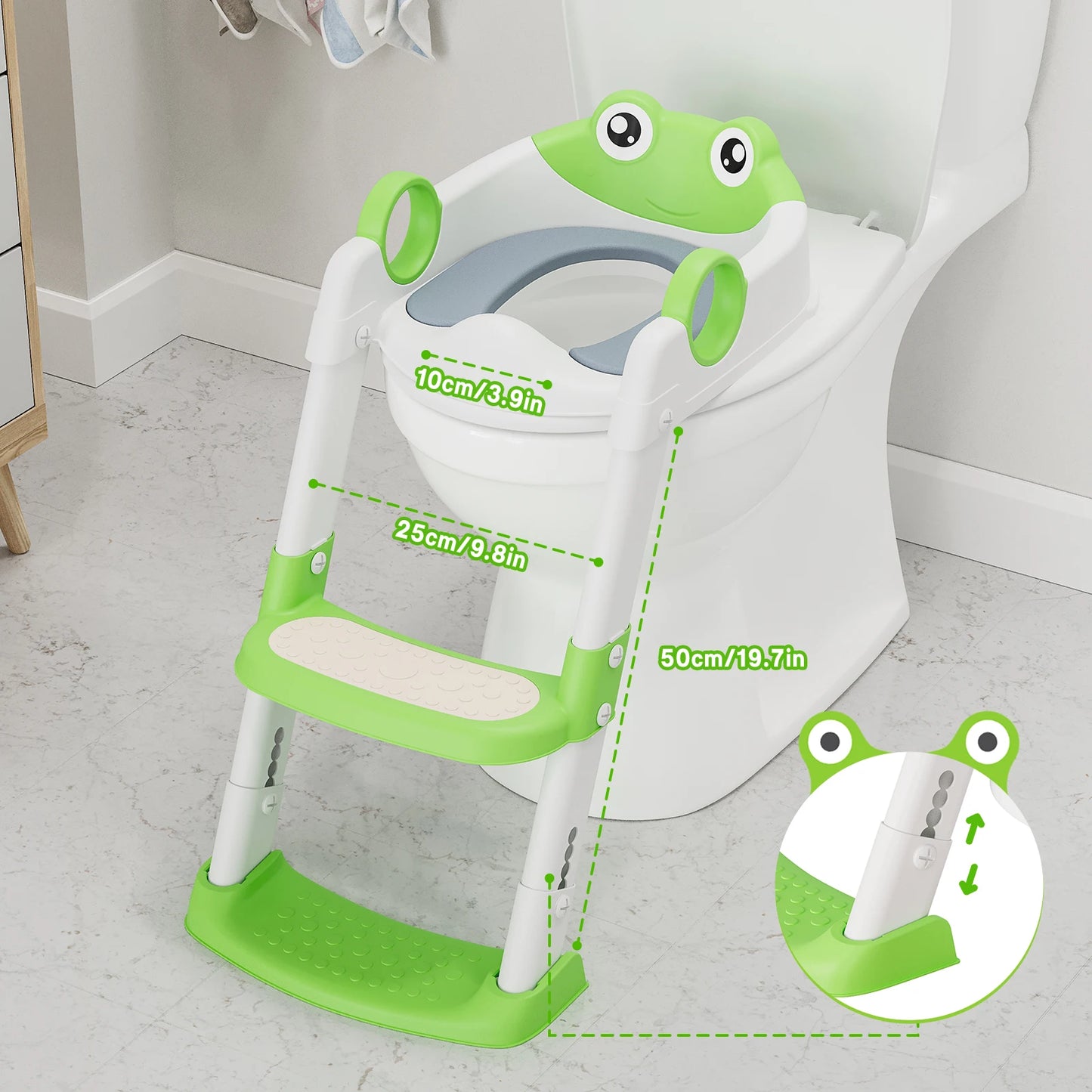 Children's Toilet Seat Stairway Baby Boys and Girls Step Stool